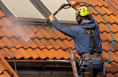 Démoussage et hydrofuge de toiture à Curel